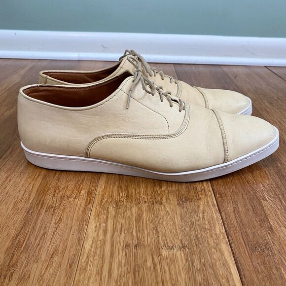 Allen Edmonds Park Avenue Leather Oxford Dress Shoes Sneakers Mens 10.5D Cream main image 9